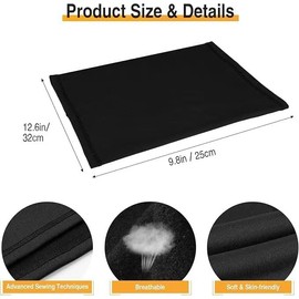 2 PCS Multi-Purpose Neck Gaiters, Breathable Protection Against Sun, Wind & Dust, Fleece Neck Warmer Gaiter, Black & Grey, Adult Size