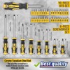Magnetic Screwdrivers Set with Case, Amartisan 72-piece Includs Slotted, Phillips,