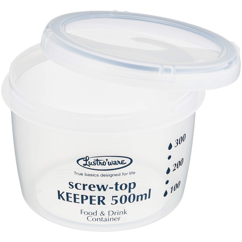 Iwasaki Industries B-2271KN Antibacterial Food Storage Container, Quick Open/Close, Screw