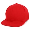 Trendy Apparel Shop gorra plana para niños pequeños, Rojo, Talla