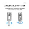 6 Pcs Headless Electric Guitar Bridge Saddle Precise Pitch Adjustment