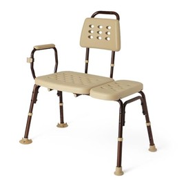 Medical Transfer Bench for Home Use, 17.5 Inch Wide Seat