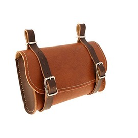 Brown Faux Leather Saddle Tool Bag 3251