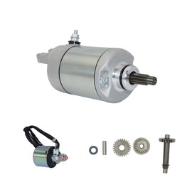 Starter Motor & Idle Gear & Solenoid Relay Replacement for Honda TRX400FW Fourtrax Foreman Forman 1995-2003, Foreman 400 Starter Gear with Pin 31200-HM7-003 28140-HA0-770