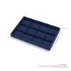 Oirlv Blue Microfibre Jewellery Trays 12 Grids Earrings Bracelets Display