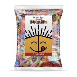 Boost Box Sweets Assorted Candy Party Mix Individually Wrapped Candies - Bag of Candy (3 Pound Bag)