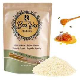 RodneyGoods RODNEY GOODS Natural Beeswax Pellets – Triple Filtered, Cosmetic Grade, Premium Quality White Wax for DIY Skincare, Candle Making, Lip Balms, Soaps, and Crafts – 30g