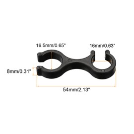 PATIKIL Trekking Pole Clips, 6Pcs Walking Stick Accessories Double Rod Buckle Connector for Outdoor Hiking Camping