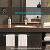 Kon-fort Home Towel Rail 30 cm for Drilling Bathroom Brushed