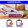 Picador de verduras multifuncional GVTECH 19 en 1 con cuchillas