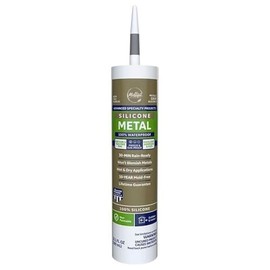 Advanced Gray Silicone 2 Metal Gutter Caulk Sealant 10.1 oz, Mfr: 2816710-A
