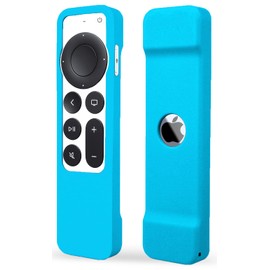 TOKERSE Case Compatible with Apple TV 4K Siri Remote 2021 2022 - Soft Silicone Remote Case Cover Sleeve Skin Compatible with Apple TV 4K / HD Siri Remote Controller (2nd & 3rd Gen) - Blue