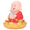 Nodding Smiling Buddha Maitreya Automatic Laughing Car Dashboard Solar Buddha