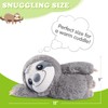SUZZIPAD Microwavable Stuffed Animal, Heated Sloth Plush for Anxiety, Bedtime,