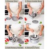 Ergonomic Food Mill Stainless Steel With 3 Grinding Discs -
