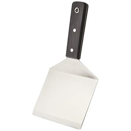 Endo Shoji BTC09 Commercial Black Plywood Turner, Wide Spatula, Stainless Steel, Handle, Black Plywood, Made in Japan