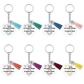 8 Pcs Christian Gifts for Women Faith Keychain Bulk Inspirational Gifts for Women Birthday Unique Catholic Gift Bible Keychains Faith Confirmation Baptism Christmas Birthday Gift