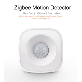 Mingzhe Tuya Powered ZigBee PIR Motion Sensor Wireless Passive Infrared Detector 360° Detection Angle Security Burglar Alarm Sensor Tuya/SmartLife APP Control