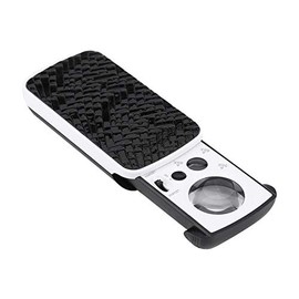 Semme Lupa para Joyería con Luz LED, 30X/60X/90X, Lente Óptica, Diseño Portátil y Ligero, Ideal para Inspección de Joyas (Negro)