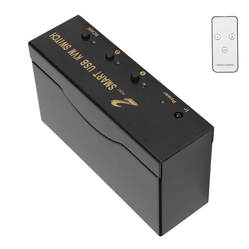 2 In 1 Out VGA KVM Switch 4 USB Port