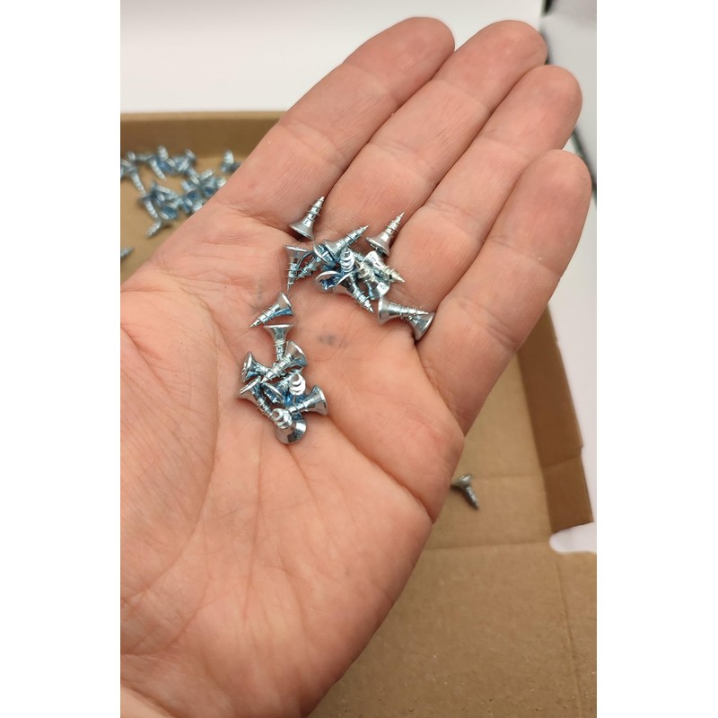 Box of 200pcs 10mm screws M3 Self-Tapping Wood Screw Zinc