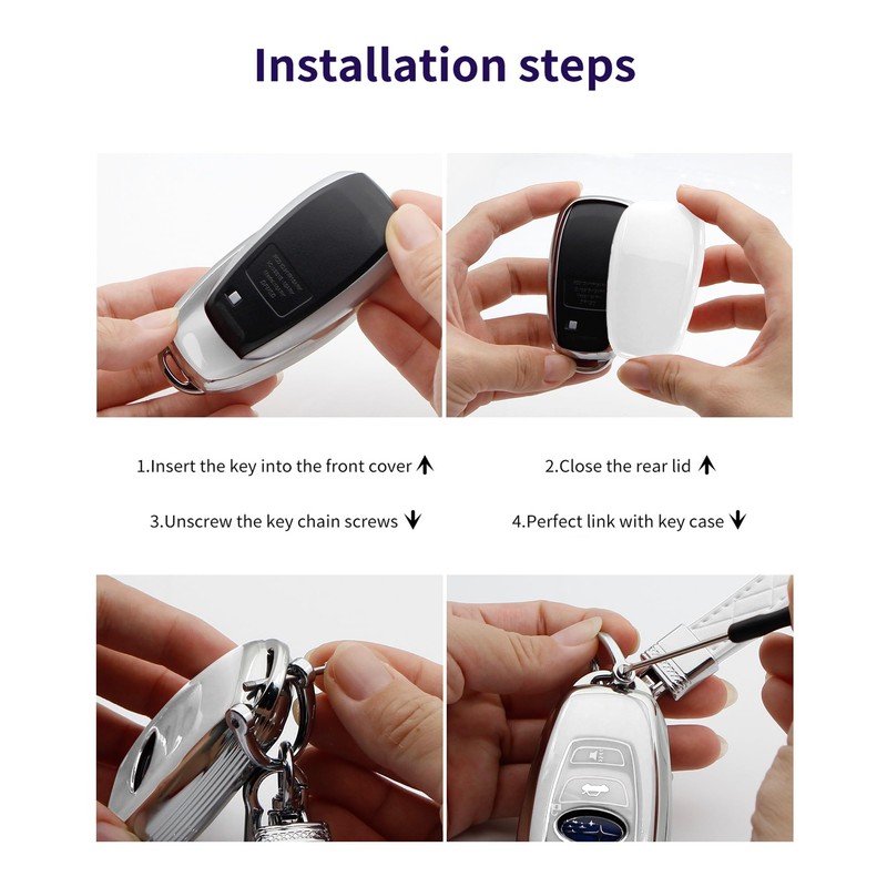 HAOYOUMEI Advanced Soft TPU 4-Buttons Key Cover is Compatible with