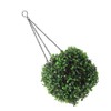 Solar LED Rattan Ball Lights Hanging Simulation Plastic Green Leaves