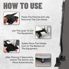 PavLiss Heavy Duty Furniture Movers Kit – Sliders with Locking Wheels, Lifter, Non-Slip Gloves, Furniture Corner Protectors & Bungee Cords – Move Heavy Appliances Effortlessly, Protect Floors & Hands