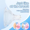 4 Pack Bottle Nipples Compatible with Mam Bottle, Soft Silicone