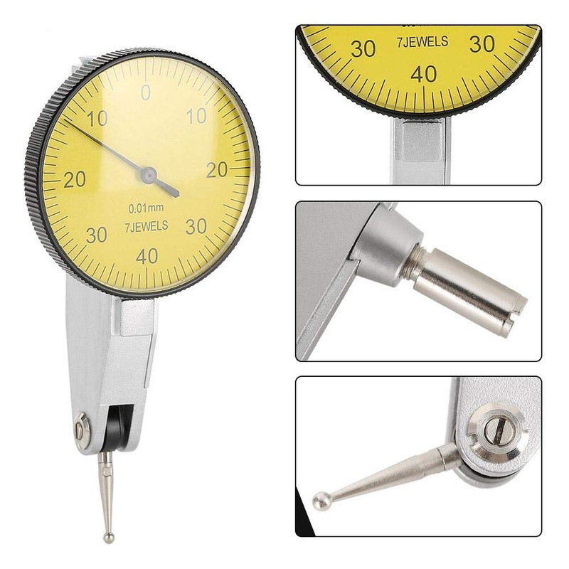Indicador de prueba de dial, palanca de precisión de 0.01