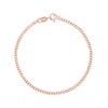 modabilé Women's Rose Gold Plated Bracelet Made of 925 Sterling