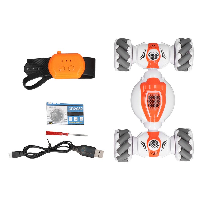 Remote Control Stunt Car 360 Degrees Rotating Double Side Rolling