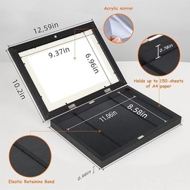 [2-Pack] Kids Artwork Frames Changeable, 8.5 x 11-IN Frames for Kids Artwork, Front Opening Picture Frames, Home Decor, Up to 150 Pcs of Kids Art Frame, Craft Storage, Hanging Wall Decor, Art