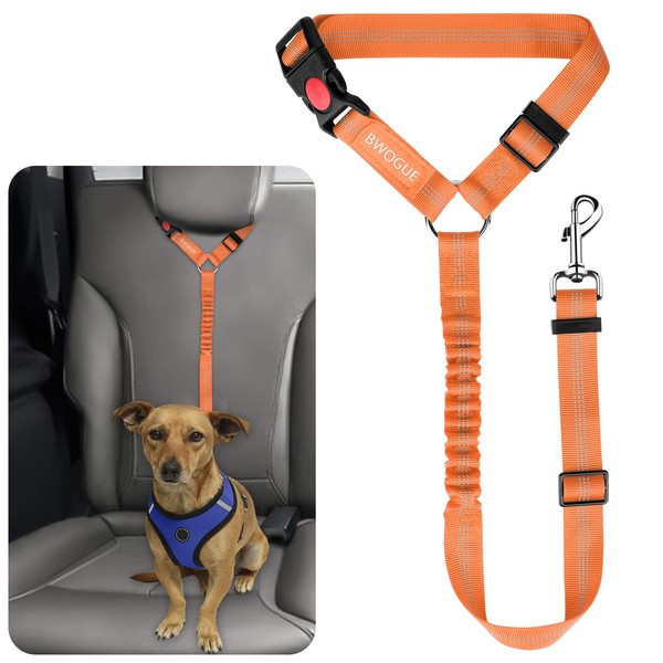 BWOGUE Pet Dog Cat Seat Belts, Car Headrest Restraint Adjustable