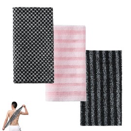 3 Stück Rückenschrubber,Rückenbürste,Antibakterielles Peeling-Duschhandtuch,Body Scrubber,Afrikanischer Netzschwamm,Peeling Handtuch Rücken,African Sponge,Scrub Duschtuch Körperschwamm,Duschschwamm
