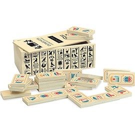 Vilac - Dominos 9504 Le Louvre Hieroglyphs, Multi-Colour
