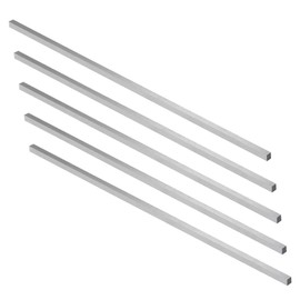 sourcing map HSS Tool Point Quarat Rotary Sander Cutting Edge 4 mm x 4 mm x 200 mm Pack of 5