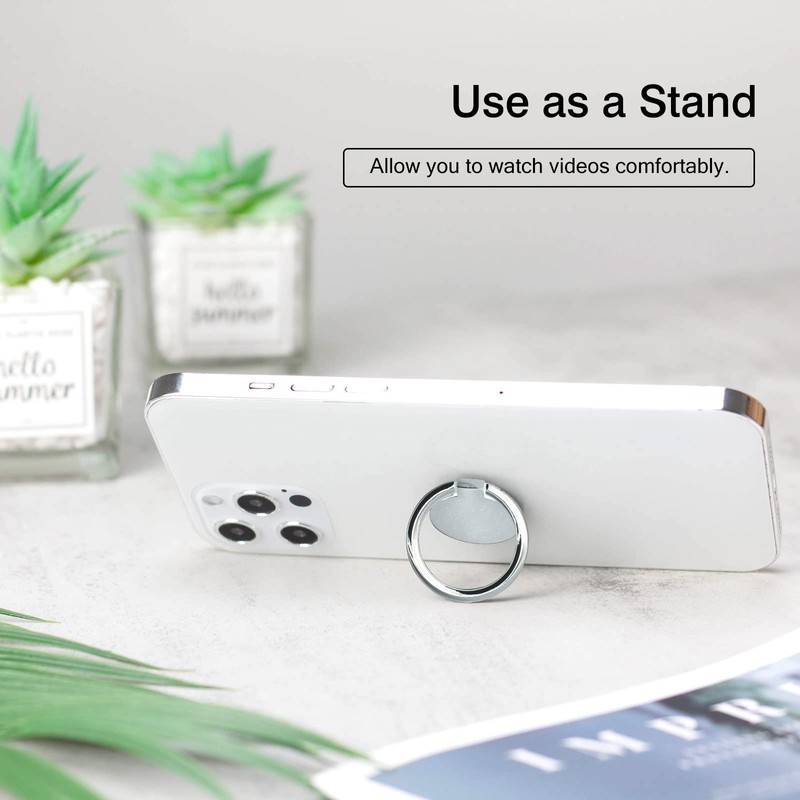 [2 Pack] Round Ultra-thin Cell Phone Ring Holder Stand,360 Degree