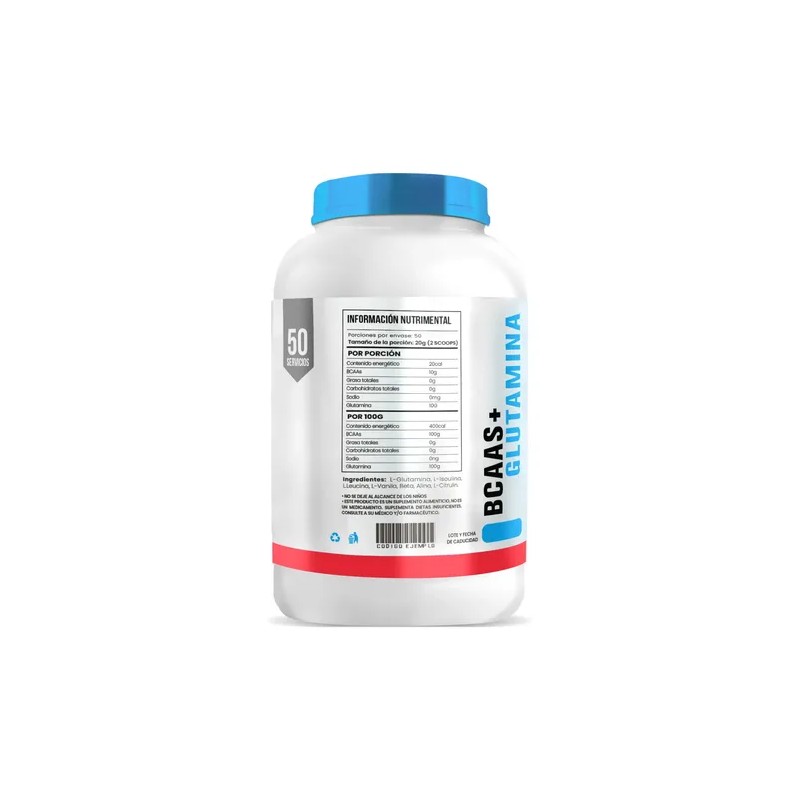 Duo Bcaas Glutamina 1kg D-mon Creatina 1kg Muscle Life