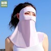 Full Face UV Sun Protection Ice Silk Mask UPF50 +87 Black [Face Protection UPF50+] + Free Size 10ea