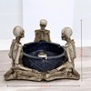MIJOMA Gothic Ashtray - Skeleton Round with Celtic Patterns -