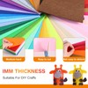 Set of 40 felt for crafts in 40 different colours,