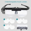 LED Head Mount Magnifier Glasses with 3 Detachable Lenses 2