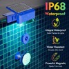 reffmov 2-in-1 Solar Pool Lights,16 Colors Solar Powered Submersible LED