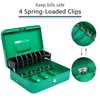 KYODOLED Locking Cash Box with Lock,Money Box with Cash Tray,Lock