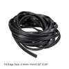 sourcing map U Channel Edge Strips 14.8 ft Length Rubber