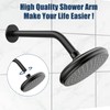 Shower Pipe Arm with Flange, Wall Mount Replacement Angle Shower