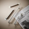 khtumeware 10 Pack 3-1/2 Inch Center to Center Polished Nickel