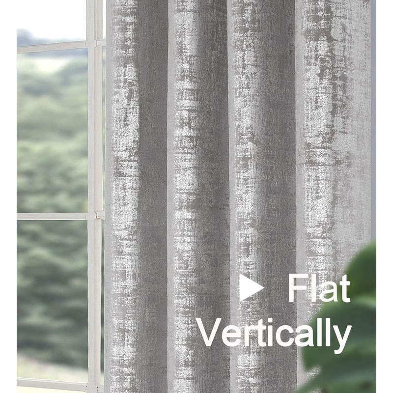 always4u Soft Velvet Curtains 95 Inch Length Luxury Bedroom Curtains