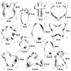 CLHXWU Easter cookie cutter, 12 pieces cookie cutters, Easter, egg,